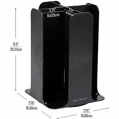 Mind Reader Totem Breakroom Cup/Lid Holder (EMSCDISPBLK)