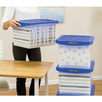 Fellowes Bankers Box Heavy Duty Ltr/Lgl Plastic File Box (FEL0086201)