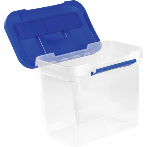 Fellowes Bankers Box Heavy Duty Portable Plastic File Box (0086301)