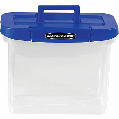 Fellowes Bankers Box Heavy Duty Portable Plastic File Box (FEL0086301)