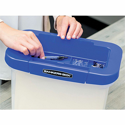 Fellowes Bankers Box Heavy Duty Portable Plastic File Box (FEL0086301)