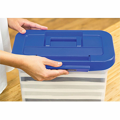 Fellowes Bankers Box Heavy Duty Portable Plastic File Box (FEL0086301)
