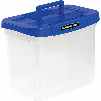 Fellowes Bankers Box Heavy Duty Portable Plastic File Box (FEL0086301)
