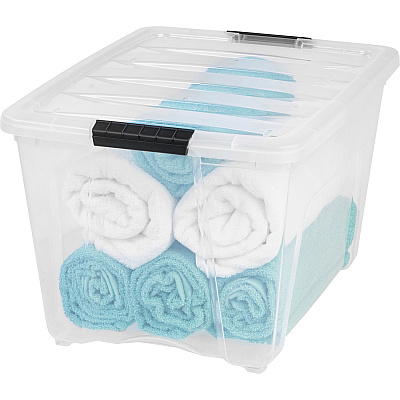 IRIS Stackable Clear Storage Boxes (IRS100245)