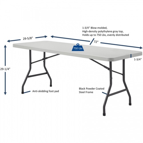 Lorell Ultra-Lite Folding Table (12347)