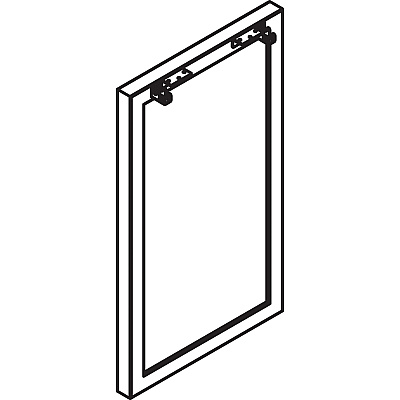Lorell Relevance Standing-Height Side Leg Frame (LLR16209)