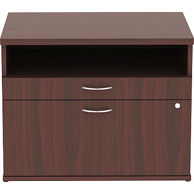 Lorell Relevance Series 2-Drawer File Cabinet Credenza w/Open Shelf (LLR16212)