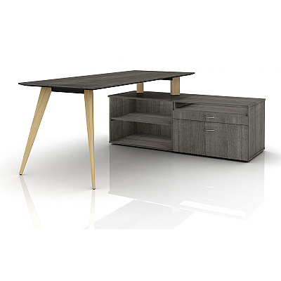 Lorell Relevance Series Storage Cabinet Credenza w/No Doors (LLR16215)