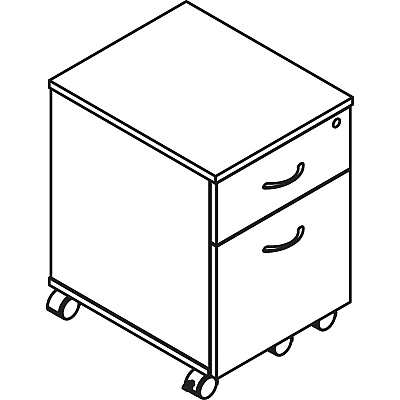 Lorell Relevance Series 2-Drawer File Cabinet (LLR16217)