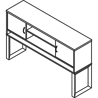 Lorell Relevance Series Freestanding Hutch (LLR16218)
