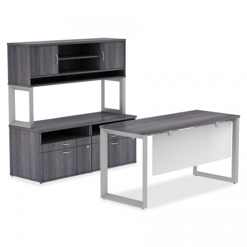 Lorell Relevance Series Charcoal Laminate Office Furniture Hutch (16219)