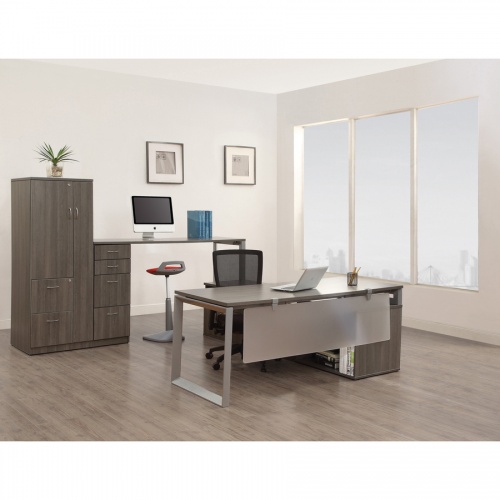 Lorell Relevance Series Charcoal Laminate Office Furniture Hutch (16219)