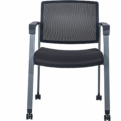 Lorell Mesh Back Guest Chair with Casters (LLR30953)