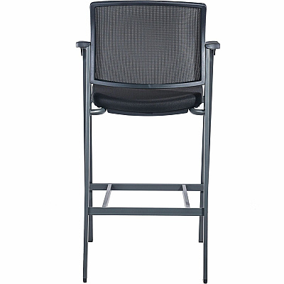 Lorell Mesh Back Guest Stool with Arms (LLR30954)