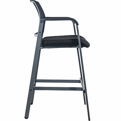 Lorell Mesh Back Guest Stool with Arms (LLR30954)