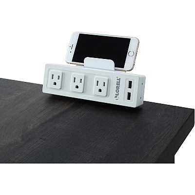 Lorell Under Desk AC Power Center with USB Charger (LLR33996)