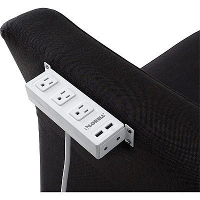 Lorell Under Desk AC Power Center with USB Charger (LLR33996)