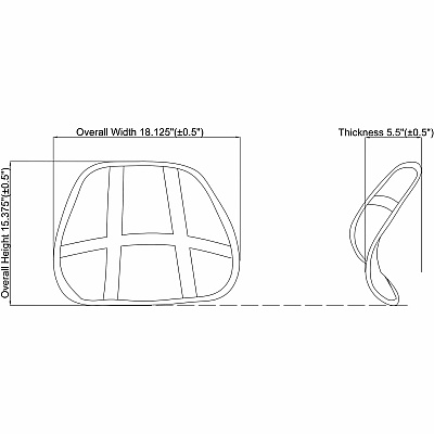 Lorell Ergo Mesh Lumbar Back Support (LLR42171)
