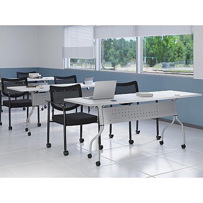 Lorell Mesh Back Guest Chair with Arms (LLR60511)