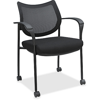 Lorell Mesh Back Guest Chair with Arms (LLR60511)