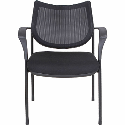 Lorell Mesh Back Guest Chair with Arms (LLR60511)