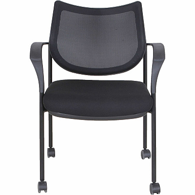 Lorell Mesh Back Guest Chair with Arms (LLR60511)