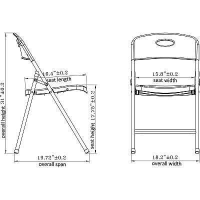 Lorell Heavy-duty Translucent Folding Chairs (LLR62530)