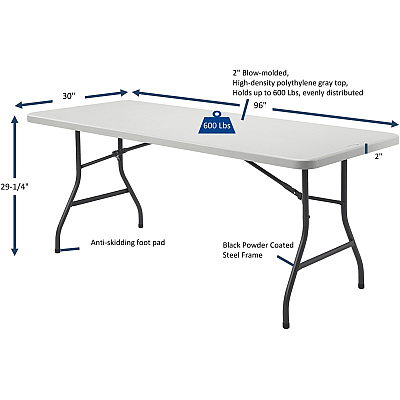 Lorell Ultra-Lite Banquet Table (LLR66654)
