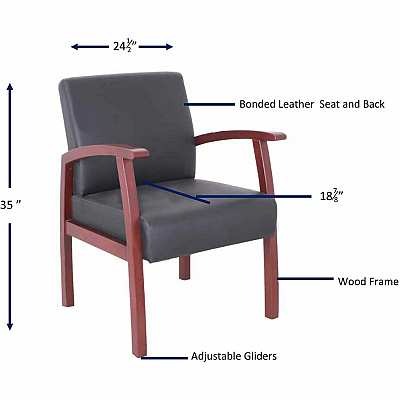 Lorell Thickly Padded Guest Chair (LLR68556)