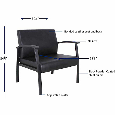 Lorell Big & Tall Guest Chair (LLR68557)