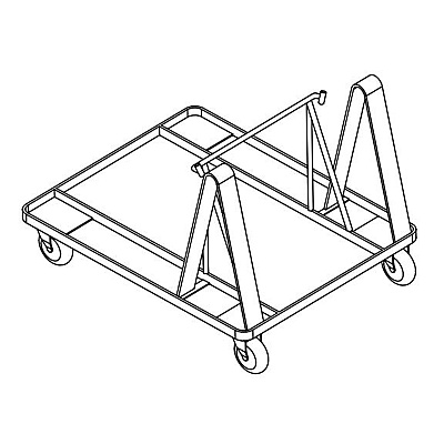 Lorell Stacking Dolly for 4-Leg Stack Chairs (LLR99968)