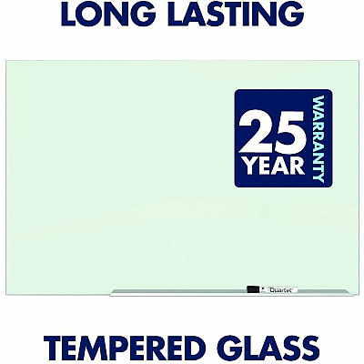 Quartet Element Framed Magnetic Glass Dry-Erase Board (QRTG8548E)