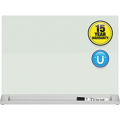 Quartet Magnetic Desktop Glass Dry-Erase Panel (QRTGDP1723W)