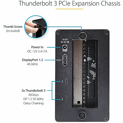 StarTech Expansion Chassis, Thunderbolt 3 Pcie Dp (TB31PCIEX16)