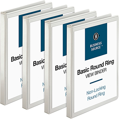 Business Source Round-ring View Binder (BSN09951BD)