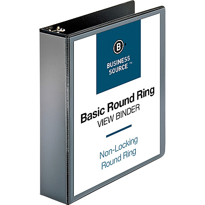 Business Source Round-ring View Binder (BSN09956BD)