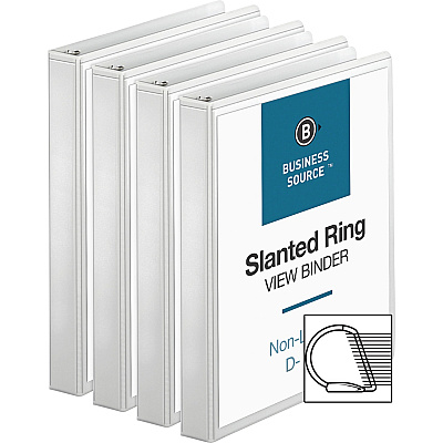 Business Source Basic D-Ring View Binders (BSN28440BD)