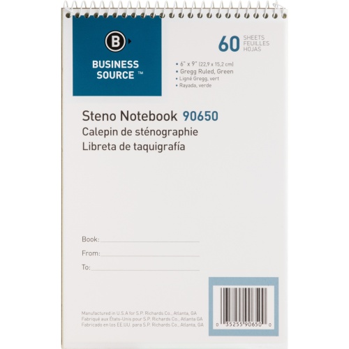 Business Source Steno Notebooks (90650PK)