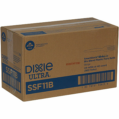Dixie Ultra Smartstock Series-O Bio-Blend Fork Refill (DXESSF11B)