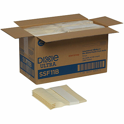 Dixie Ultra Smartstock Series-O Bio-Blend Fork Refill (DXESSF11B)