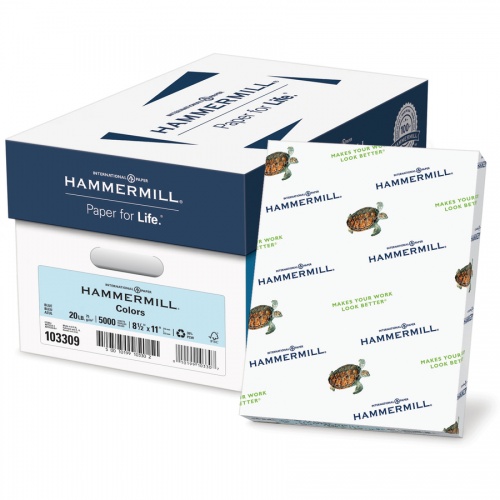 Hammermill Colors Recycled Copy Paper - Blue (103309CT)