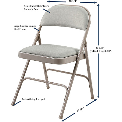 Lorell Padded Folding Chairs (LLR62533)