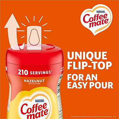 Coffee-mate Coffee-mate Hazelnut Powdered Creamer - Gluten-Free (NES12345CT)
