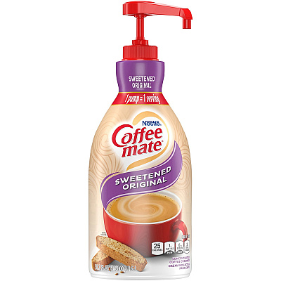 Coffee-mate Coffee-mate Sweetened Original Liquid Creamer Pump Bottle - Gluten-Free (NES13799CT)