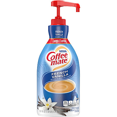 Coffee-mate Coffee-mate French Vanilla Liquid Creamer Pump Bottle - Gluten-Free (NES31803CT)