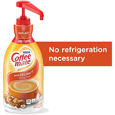 Coffee-mate Coffee-mate Hazelnut Liquid Creamer Pump Bottle - Gluten-Free (NES31831CT)