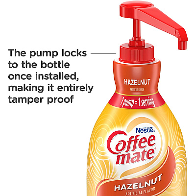 Coffee-mate Coffee-mate Hazelnut Liquid Creamer Pump Bottle - Gluten-Free (NES31831CT)