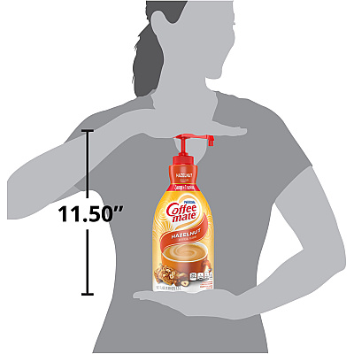 Coffee-mate Coffee-mate Hazelnut Liquid Creamer Pump Bottle - Gluten-Free (NES31831CT)