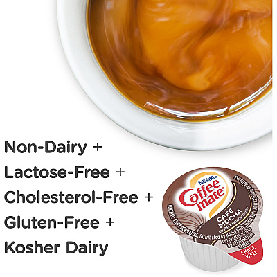 Coffee-mate Coffee-mate Cafe Mocha Liquid Creamer Singles - Gluten-Free (NES35115CT)