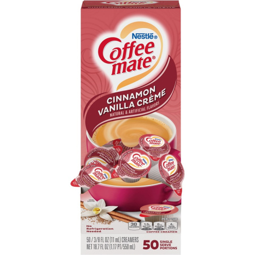 Coffee-mate Coffee-mate Cinnamon Vanilla Creme Gluten-Free Liquid Creamer - Single-Serve Tubs (42498CT)
